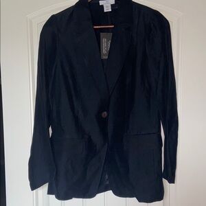 H by Halston Black Tailored Blazer